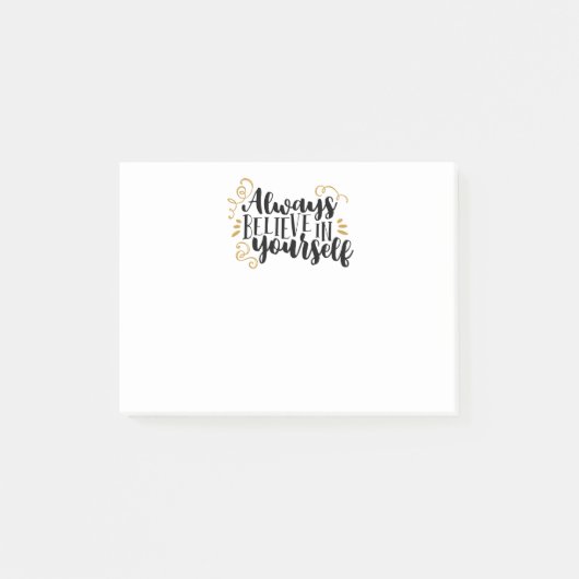 あなた自身で常に信じて下さい ポストイット (正面)