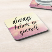 あなた自身で2つを常に信じて下さい コースター (左側)