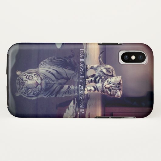 「あなた自身で」AppleのiPhone X、場合を信じて下さい Case-Mate iPhoneケース (裏面(横))