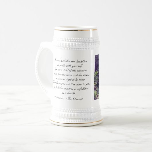 あなた自身と穏やかが-マグあって下さい ビールジョッキ (正面左)