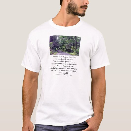 あなた自身と穏やかが-ワイシャツあって下さい Tシャツ (正面)