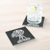 あなた自身と調和してあって下さい ガラスコースター (アングル)