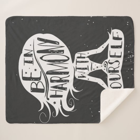 あなた自身と調和してあって下さい シェルパブランケット (正面(横))