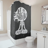 あなた自身と調和してあって下さい シャワーカーテン (インサイチュ)