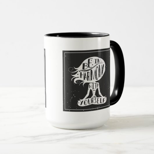 あなた自身と調和してあって下さい マグカップ (正面右)