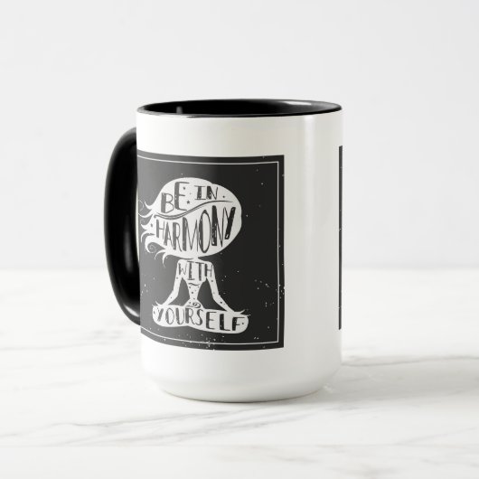 あなた自身と調和してあって下さい マグカップ (正面左)