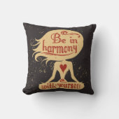 あなた自身と調和して2でであって下さい クッション (正面)