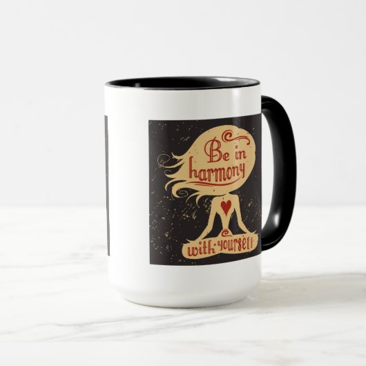 あなた自身と調和して2でであって下さい マグカップ (正面右)