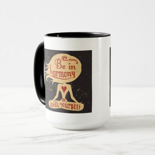 あなた自身と調和して2でであって下さい マグカップ (正面左)