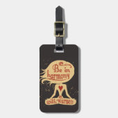 あなた自身と調和して2でであって下さい ラゲッジタグ (正面縦)