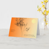 あなた自身に尋ねて下さい カード (黄色い花)