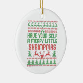 あなた自身に少しメリーのクリスマスを過ごす セラミックオーナメント (右)