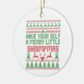 あなた自身に少しメリーのクリスマスを過ごす セラミックオーナメント (左)