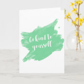 あなた自身に親切が水彩画あって下さい カード (黄色い花)