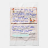 あなた自身のお母さんの祖母のお気に入りのなレシピのカスタムを加えて下さい キッチンタオル (縦)