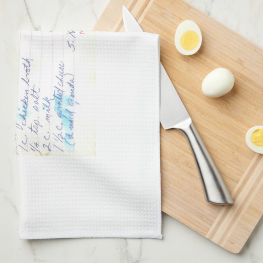 あなた自身のお母さんまたは祖母のお気に入りのなレシピを加えて下さい キッチンタオル (四つ折り)