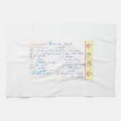 あなた自身のお母さんまたは祖母のお気に入りのなレシピを加えて下さい キッチンタオル (横)