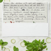 あなた自身のお気に入りのなレシピの祖母のお母さんのカスタムを加えて下さい キッチンタオル (折り畳み)