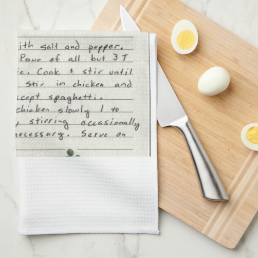 あなた自身のお気に入りのなレシピの祖母のお母さんのカスタムを加えて下さい キッチンタオル (四つ折り)