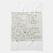 あなた自身のお気に入りのなレシピの祖母のお母さんのカスタムを加えて下さい キッチンタオル (縦)