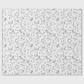 あなた自身のお洒落な鳥および花を着色して下さい ラッピングペーパー (フラット)