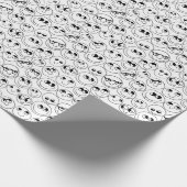 あなた自身のかわいい顔を着色して下さい ラッピングペーパー (角)