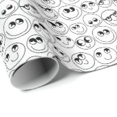 あなた自身のかわいい顔を着色して下さい ラッピングペーパー (ロールコーナー)