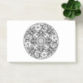 あなた自身のぬり絵帳の曼荼羅の動物のデザインを着色して下さい ポストイット (オフィス)