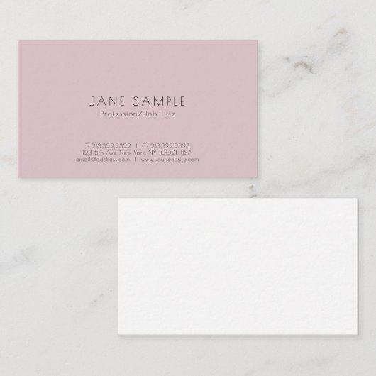 あなた自身のはっきりしたモダンでエレガントなデザインを作成して下さい 名刺 (正面/裏面)