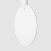 あなた自身のアクリルの卵形のオーナメントを設計して下さい オーナメント (正面)