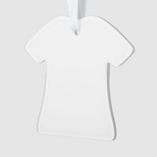 あなた自身のアクリルのTシャツによって形づけられるオーナメントを作って下さい オーナメント (正面)