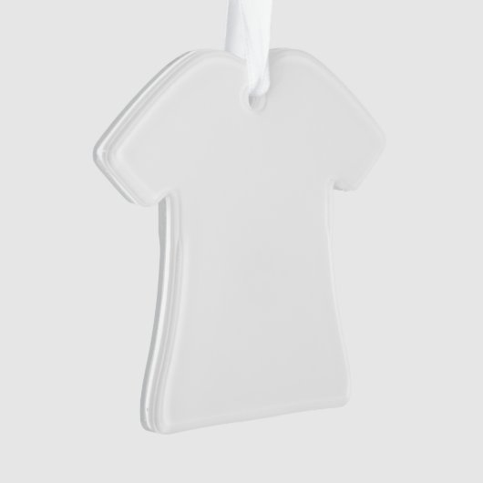 あなた自身のアクリルのTシャツによって形づけられるオーナメントを作って下さい オーナメント (正面)