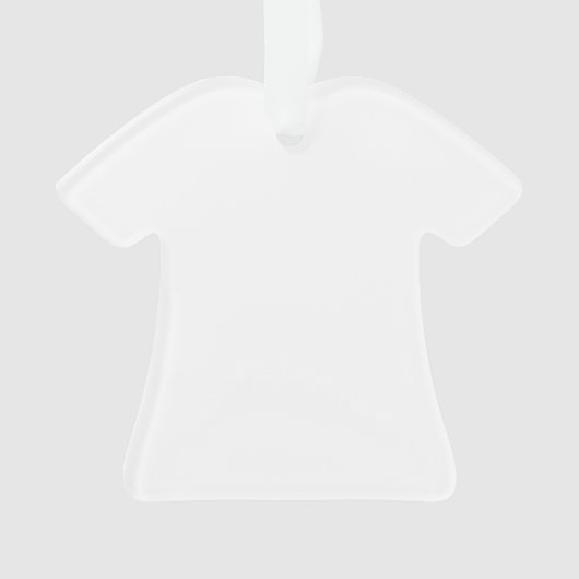 あなた自身のアクリルのTシャツによって形づけられるオーナメントを設計して下さい オーナメント (正面)