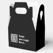 あなた自身のアップロードされたQRコードと編集可能なレトロテキスト フェイバーボックス (オープン)