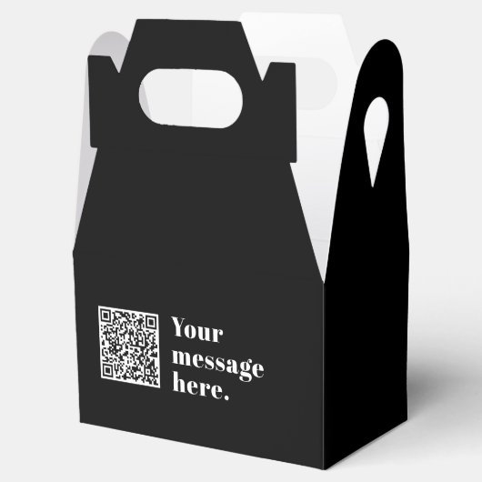 あなた自身のアップロードされたQRコードと編集可能なレトロテキスト フェイバーボックス (オープン)
