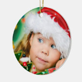 あなた自身のイメージ-カスタムなイメージのオーナメント--を加えて下さい セラミックオーナメント (左)