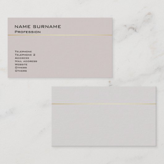 あなた自身のエレガントで粋で調和的な色を作成して下さい 名刺 (正面/裏面)