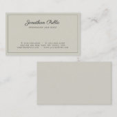 あなた自身のエレガントな専門のモダンを作成して下さい 名刺 (正面/裏面)