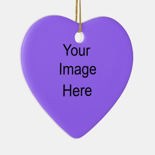 あなた自身のオーナメントの薄紫のハートを作成して下さい セラミックオーナメント (右)