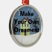 あなた自身のオーナメントを作って下さい メタルオーナメント (右)