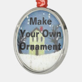 あなた自身のオーナメントを作って下さい メタルオーナメント (左)