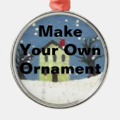 あなた自身のオーナメントを作って下さい メタルオーナメント (正面)