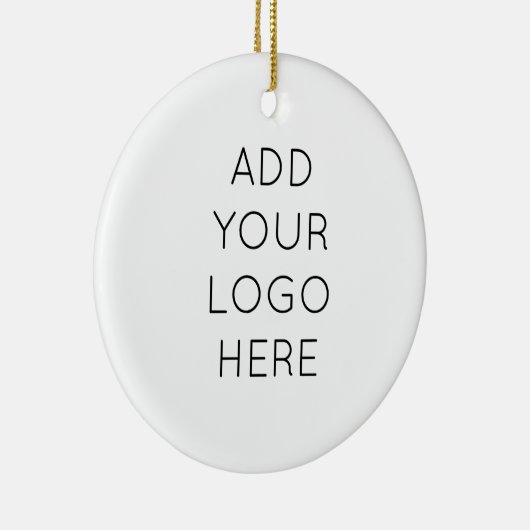 あなた自身のカスタムでパーソナライズなロゴのイメージを設計して下さい セラミックオーナメント (右)