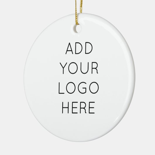 あなた自身のカスタムでパーソナライズなロゴのイメージを設計して下さい セラミックオーナメント (左)