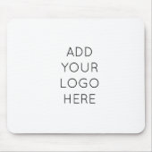 あなた自身のカスタムでパーソナライズなロゴのイメージを設計して下さい マウスパッド (正面)