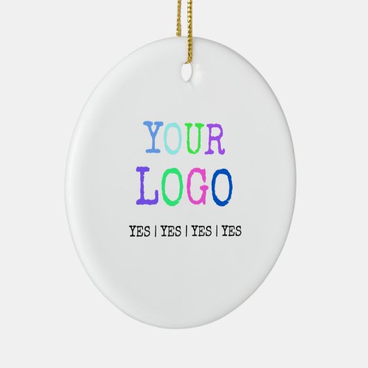 あなた自身のカスタムでパーソナライズなロゴを設計して下さい セラミックオーナメント (右)