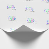 あなた自身のカスタムでパーソナライズなロゴを設計して下さい ラッピングペーパー (角)