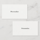 あなた自身のカスタムでパーソナライズな名刺を作成して下さい 名刺 (正面/裏面)