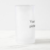 あなた自身のカスタムで名前入りなガラスを作って下さい フロストグラスビールジョッキ (中央)