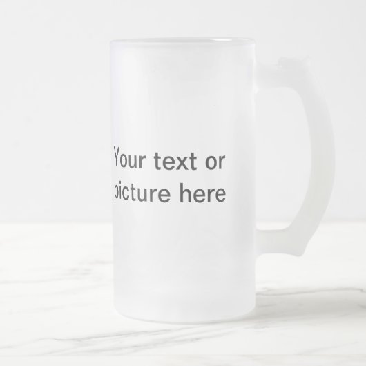 あなた自身のカスタムで名前入りなガラスを作って下さい フロストグラスビールジョッキ (右)